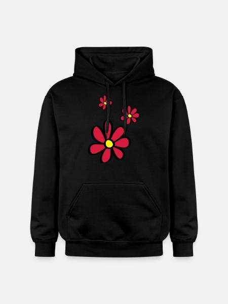 Blümchen - Gildan Unisex Softstyle® Midweight Hoodie - black