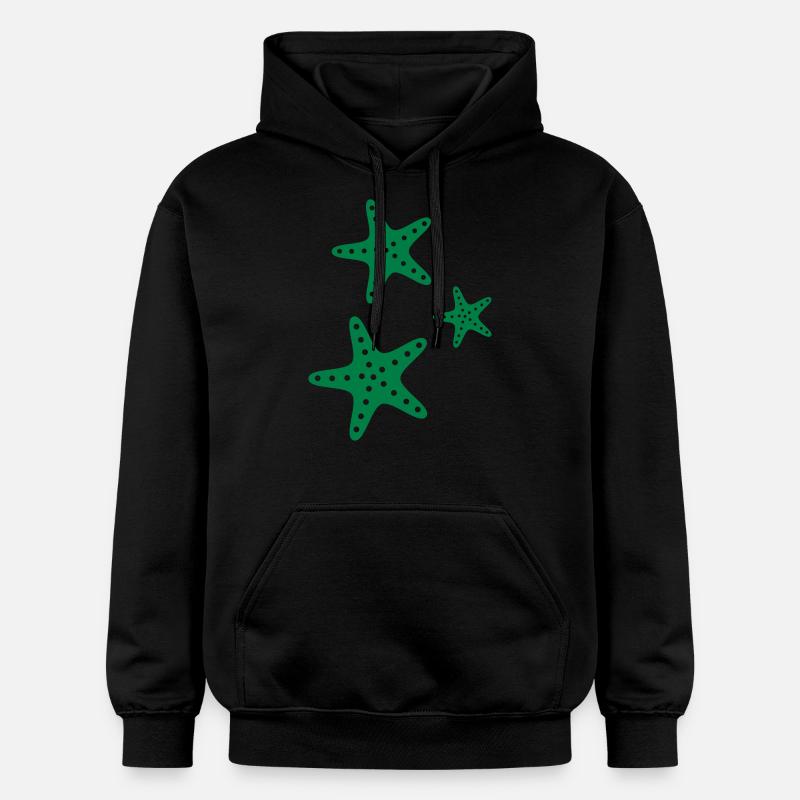 Seesterne - Gildan Unisex Softstyle® Midweight Hoodie - Schwarz