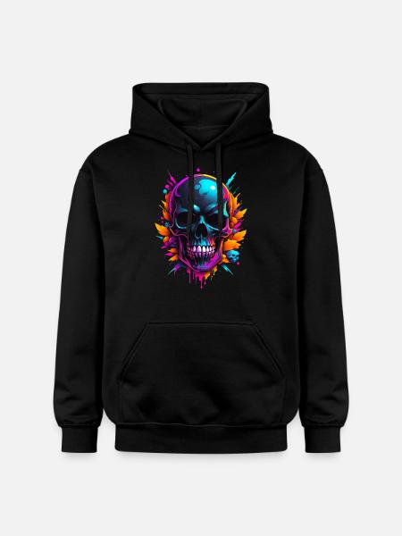 Crâne - Sweat à capuche Softstyle® Gildan Unisexe - noir