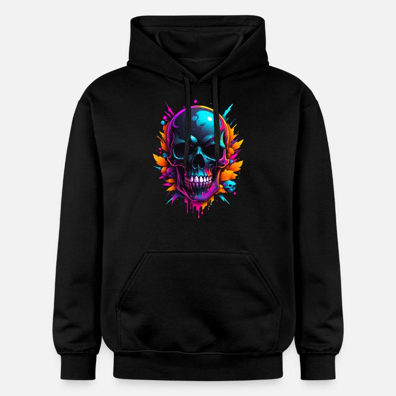 Crâne - Sweat à capuche Softstyle® Gildan Unisexe - noir