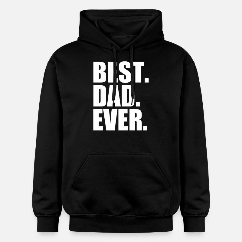 Best dad ever - Sweat à capuche Softstyle® Gildan Unisexe - noir