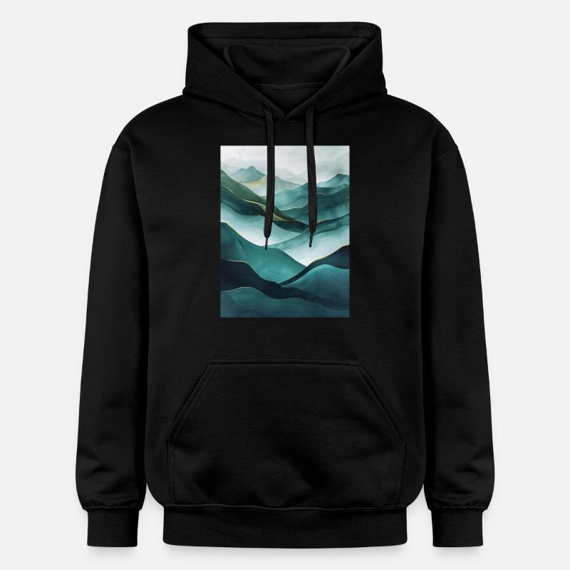 Affiche Geo Nature Paint 5 - Sweat à capuche Softstyle® Gildan Unisexe - noir