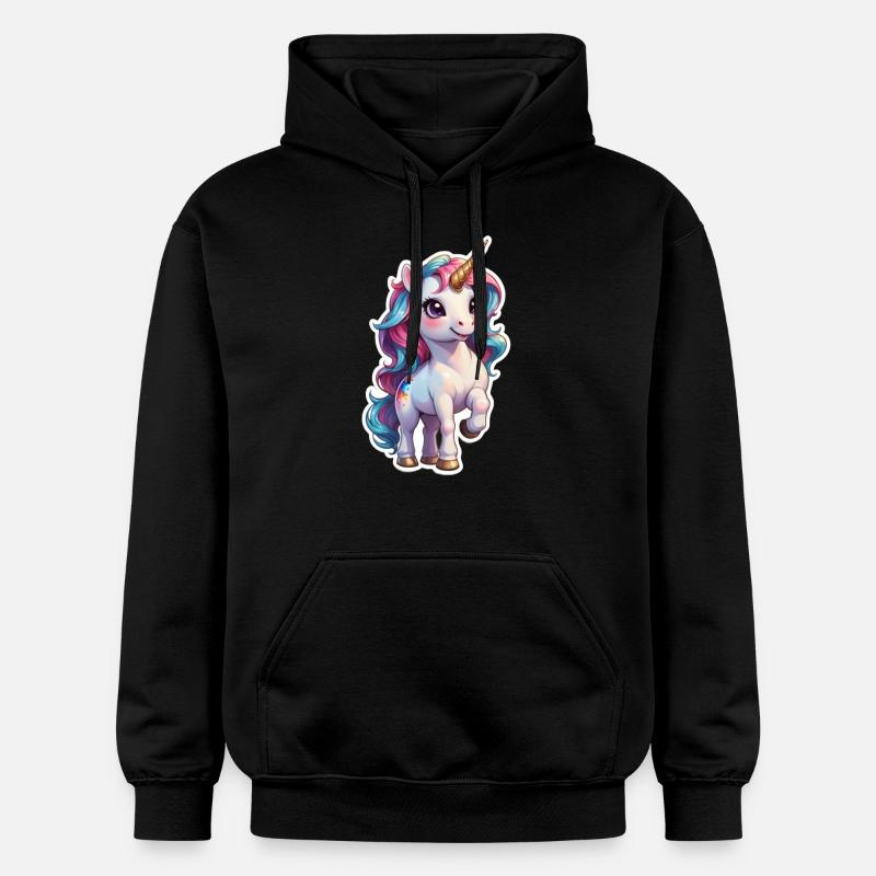 licorne - Sweat à capuche Softstyle® Gildan Unisexe - noir