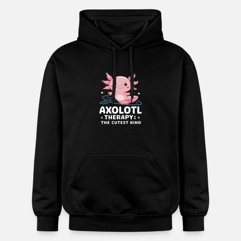 Poisson axolotl - Sweat à capuche Softstyle® Gildan Unisexe - noir