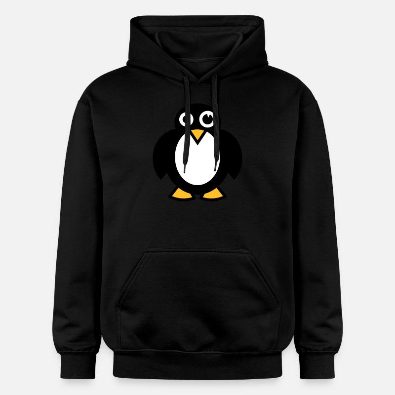 Drôle pingouin - Sweat à capuche Softstyle® Gildan Unisexe - noir