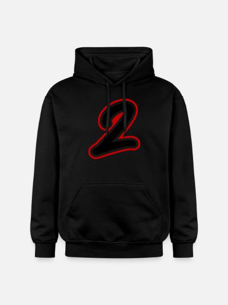 2 Zahl symbol - Gildan Unisex Softstyle® Midweight Hoodie - Schwarz