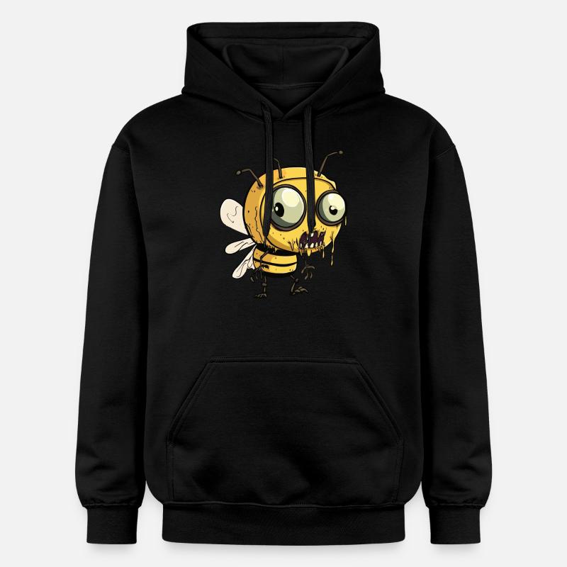 Abeille Halloween Bande Dessinée Drôle - Sweat à capuche Softstyle® Gildan Unisexe - noir