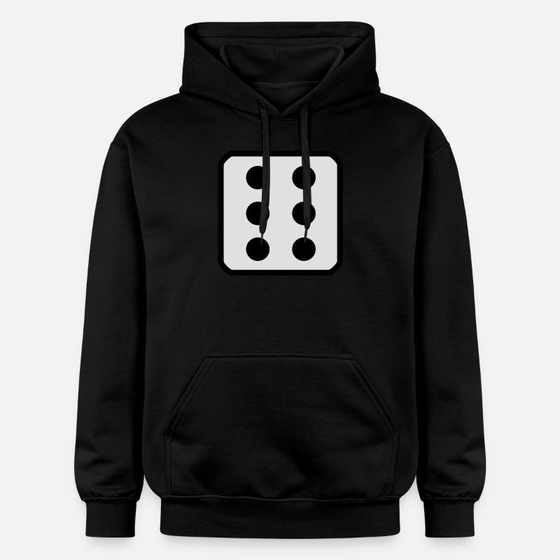 Dés 6 - Sweat à capuche Softstyle® Gildan Unisexe - noir