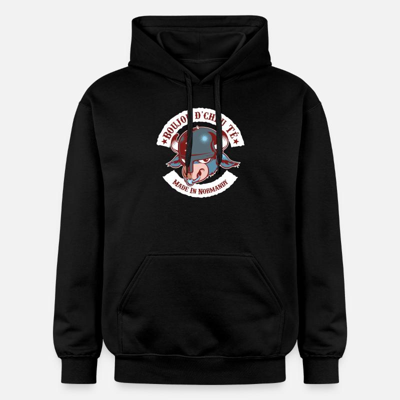 Boujou d'cheu Té - Sweat à capuche Softstyle® Gildan Unisexe - noir