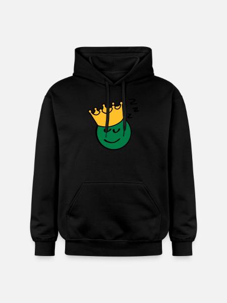 Peas king sleep - Gildan Unisex Softstyle® Midweight Hoodie - black