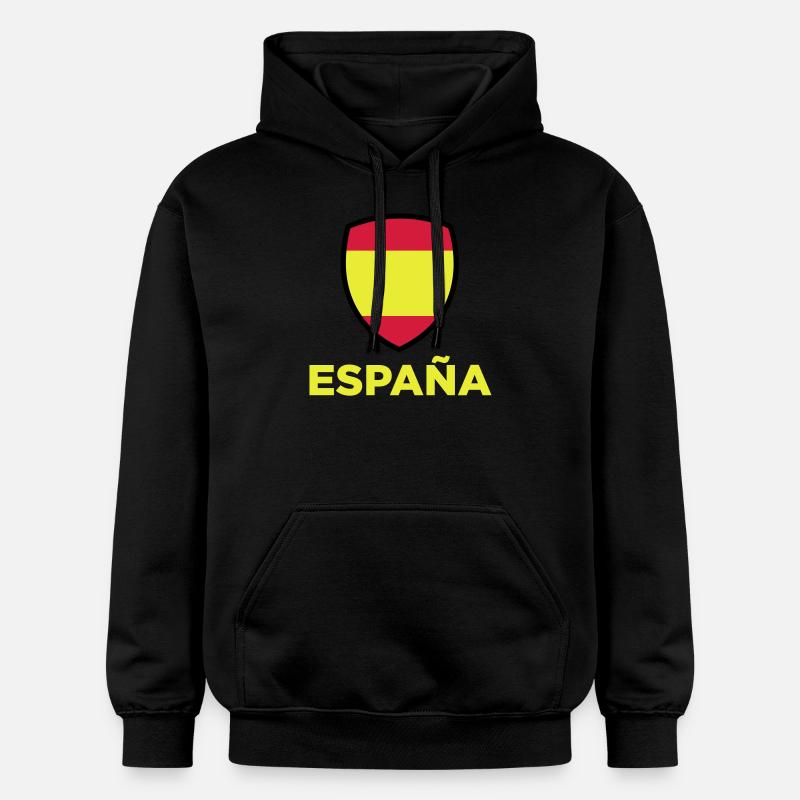 Drapeau national d'Espagne - Sweat à capuche Softstyle® Gildan Unisexe - noir