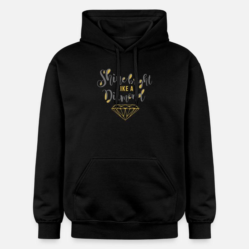 Shine Bright Diamond - Sweat à capuche Softstyle® Gildan Unisexe - noir