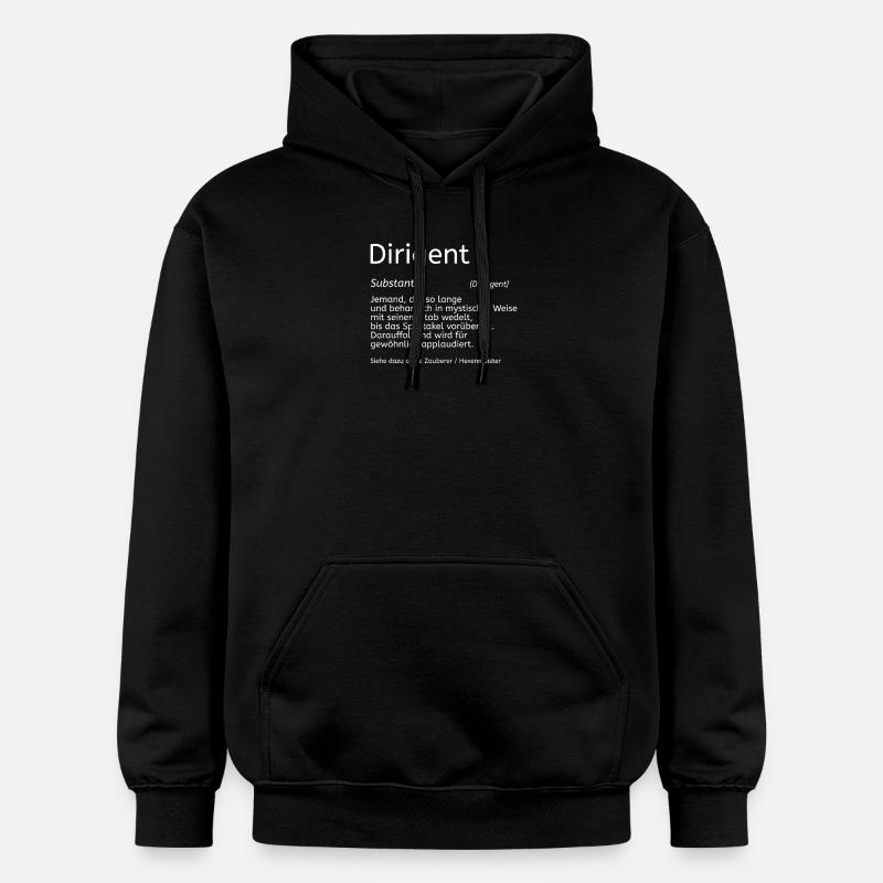 Dirigent Wörterbuch - Gildan Unisex Softstyle® Midweight Hoodie - Schwarz