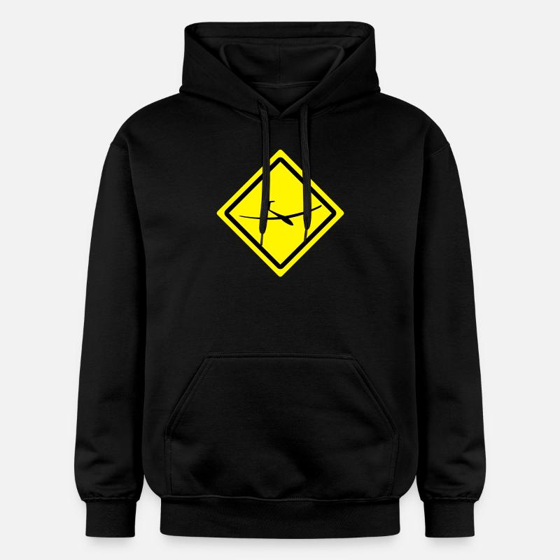 glider roadsign - Sweat à capuche Softstyle® Gildan Unisexe - noir