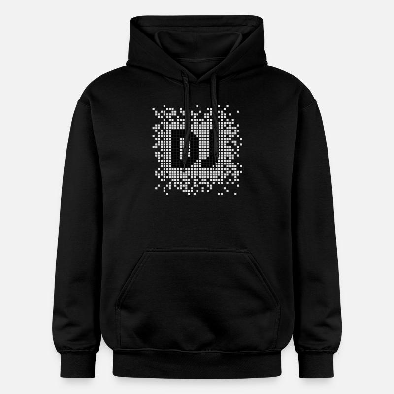 DJ Pixel - Sweat à capuche Softstyle® Gildan Unisexe - noir