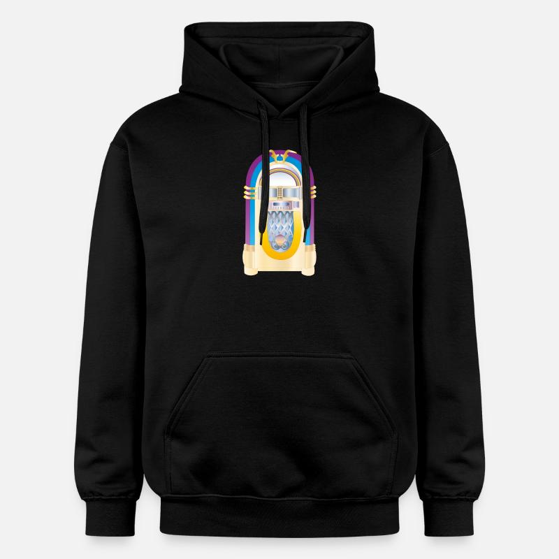 retro jukebox - Sweat à capuche Softstyle® Gildan Unisexe - noir