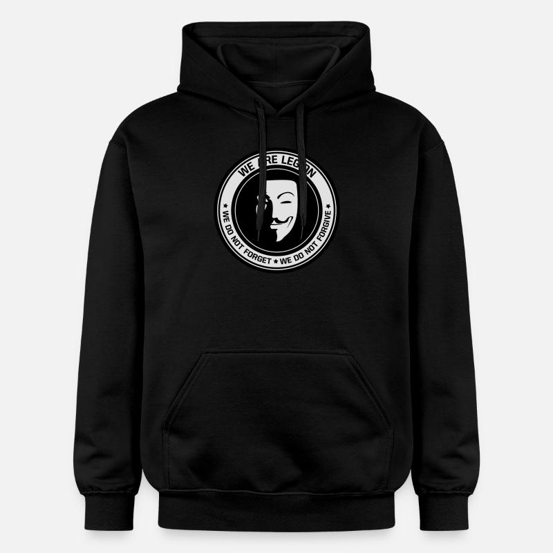 Anonyme - nous sommes légion - Sweat à capuche Softstyle® Gildan Unisexe - noir