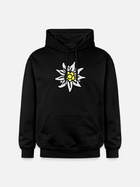 Edelweiss - - Wiesn - - Gildan Unisex Softstyle® Midweight Hoodie - black