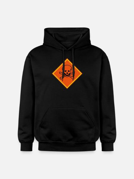 skull_sign_vec_3 en - Gildan Unisex Softstyle® Midweight Hoodie - black