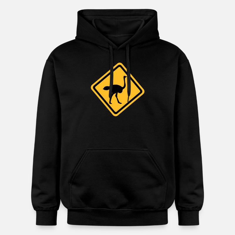 Autruche - Sweat à capuche Softstyle® Gildan Unisexe - noir