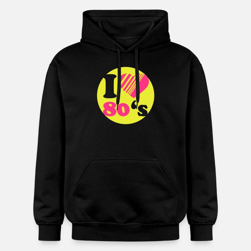 I Love 80 s - Sweat à capuche Softstyle® Gildan Unisexe - noir