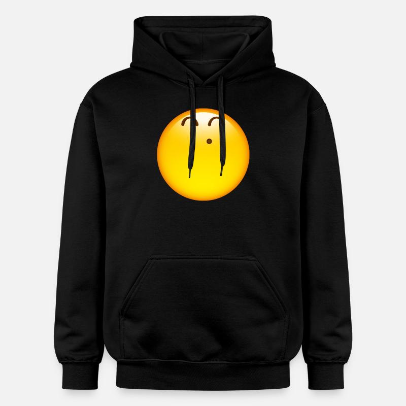 Smiley Glossy Happy Whistle - Sweat à capuche Softstyle® Gildan Unisexe - noir