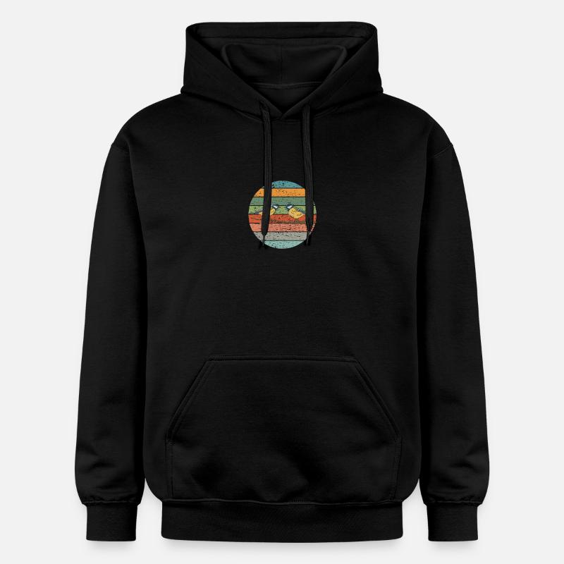 Oiseaux Observation des oiseaux - Sweat à capuche Softstyle® Gildan Unisexe - noir