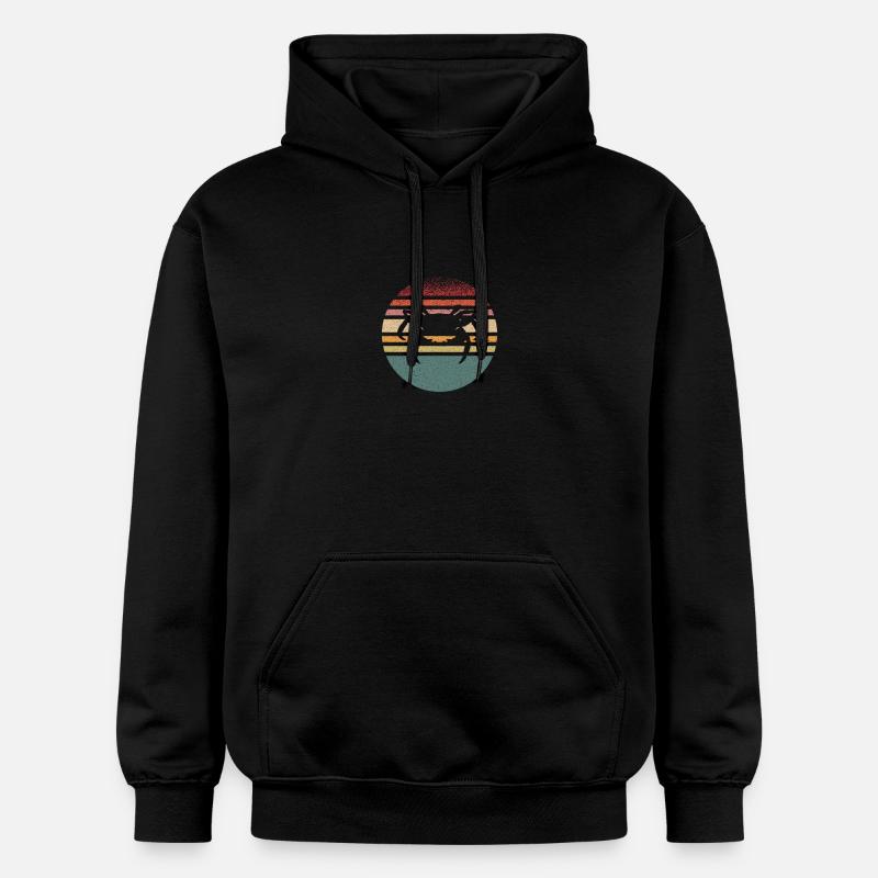 Crabe Rétro - Sweat à capuche Softstyle® Gildan Unisexe - noir