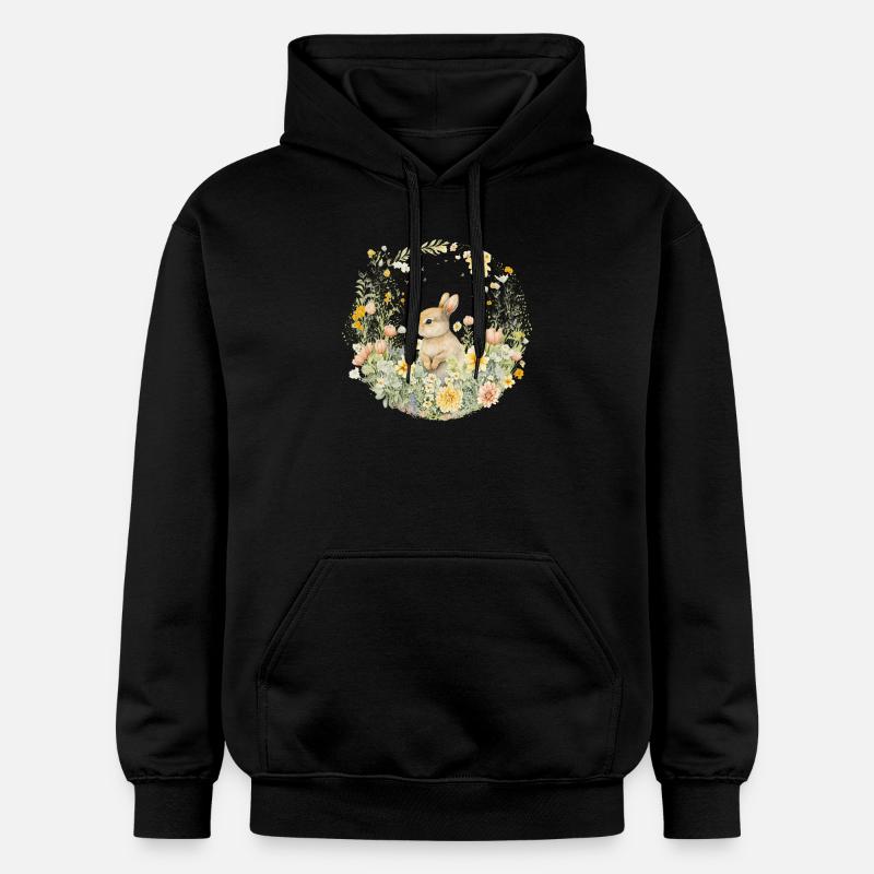 Lapin - Sweat à capuche Softstyle® Gildan Unisexe - noir