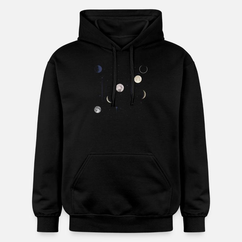 lune astrologie Céleste - Sweat à capuche Softstyle® Gildan Unisexe - noir