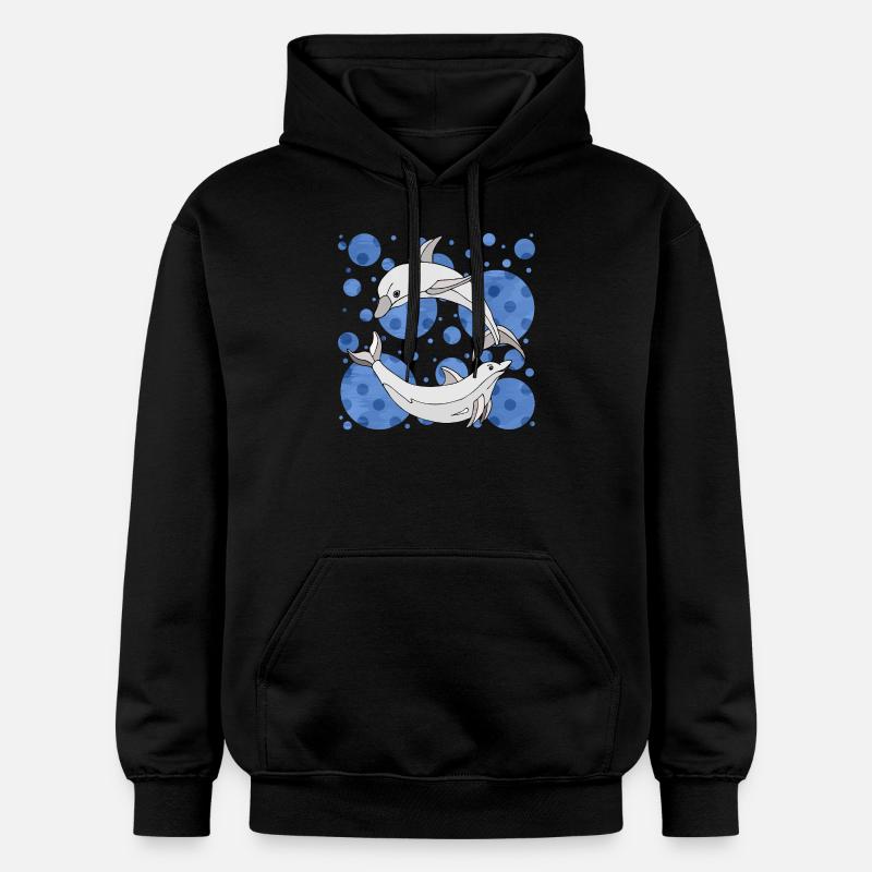 Dauphins - Sweat à capuche Softstyle® Gildan Unisexe - noir