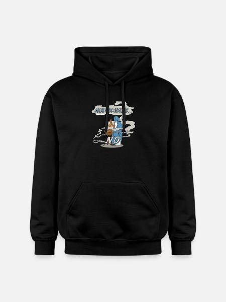 Augur Say's No - Gildan Unisex Softstyle® Midweight Hoodie - black