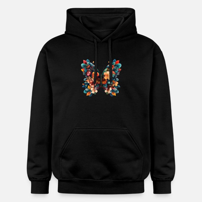 Bonheur de la fleur - Sweat à capuche Softstyle® Gildan Unisexe - noir