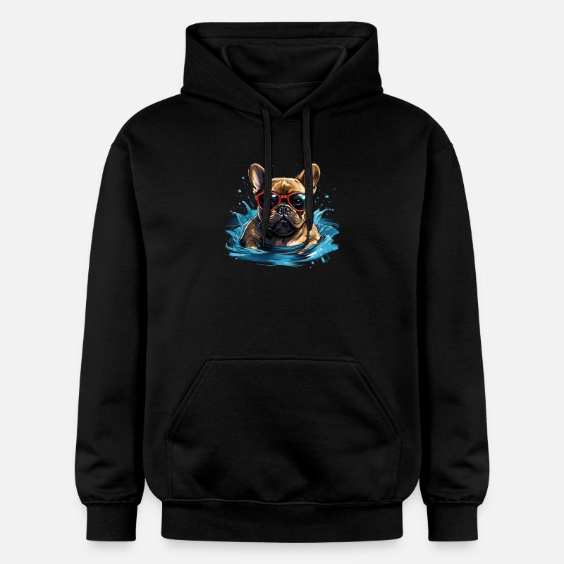 Champion de natation canine - Sweat à capuche Softstyle® Gildan Unisexe - noir