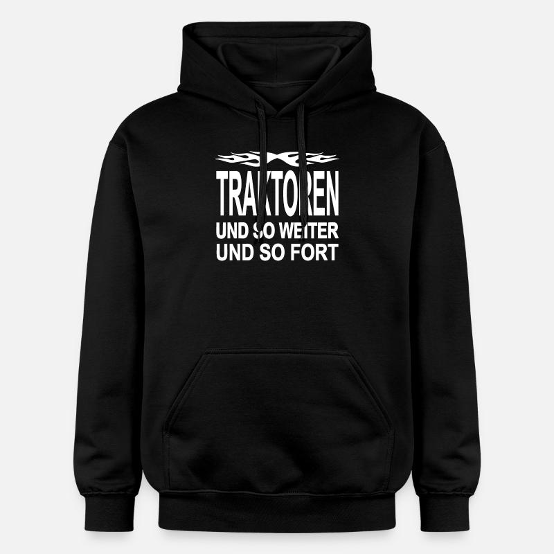 Traktor - Gildan Unisex Softstyle® Midweight Hoodie - Schwarz