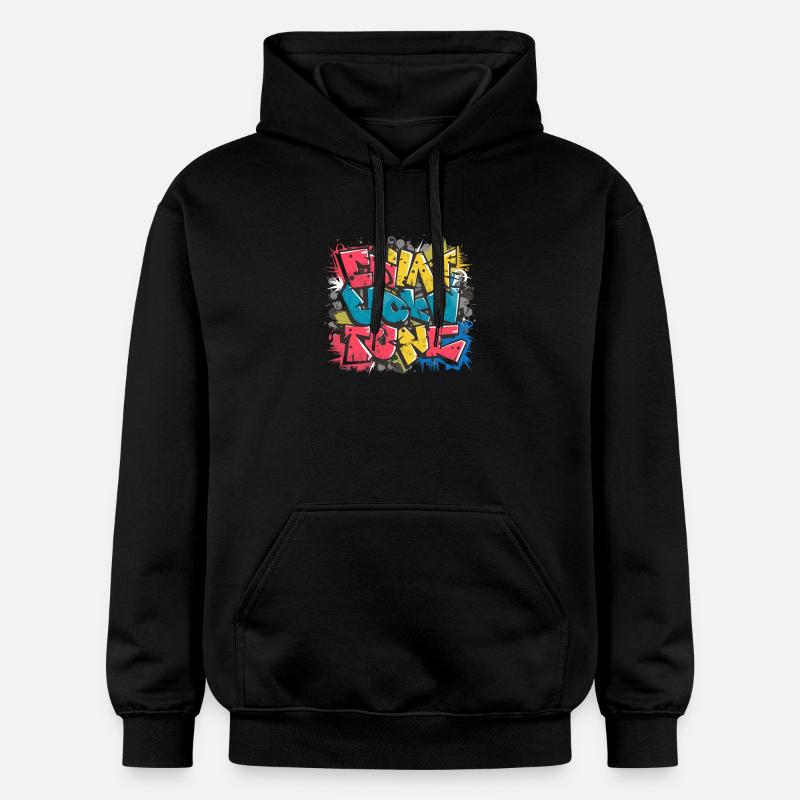 Graffiti - Sweat à capuche Softstyle® Gildan Unisexe - noir