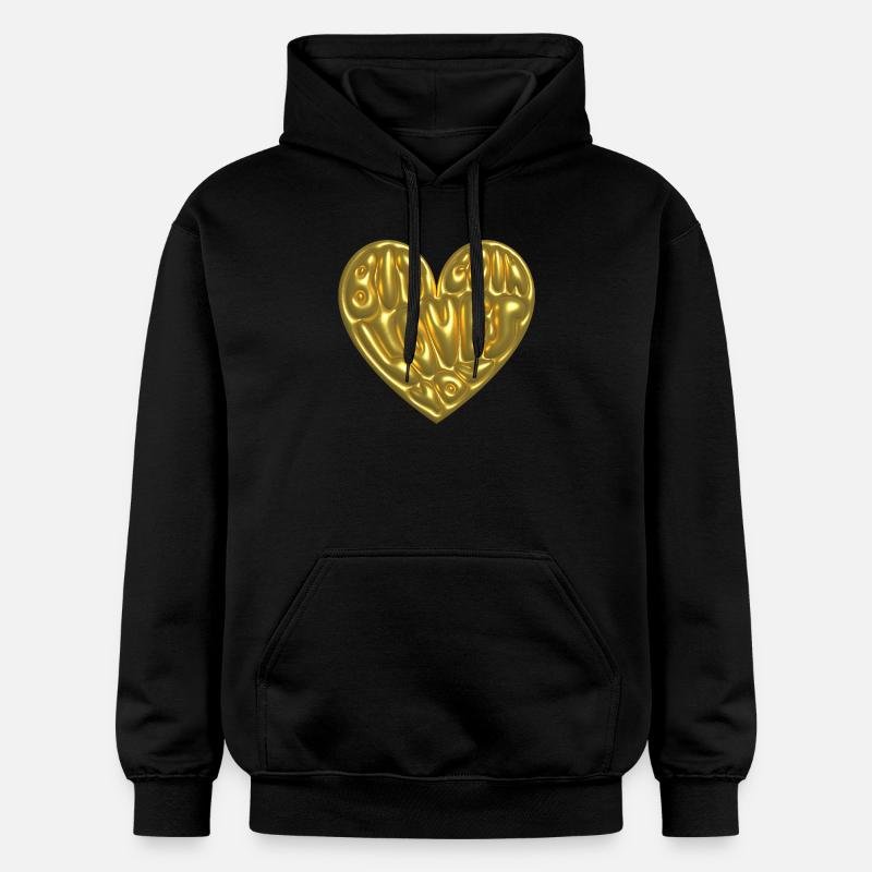 Bitcoin vous aime - Sweat à capuche Softstyle® Gildan Unisexe - noir