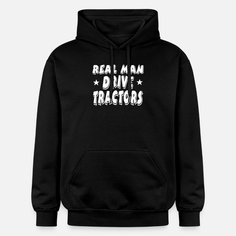 Tracteur - Sweat à capuche Softstyle® Gildan Unisexe - noir