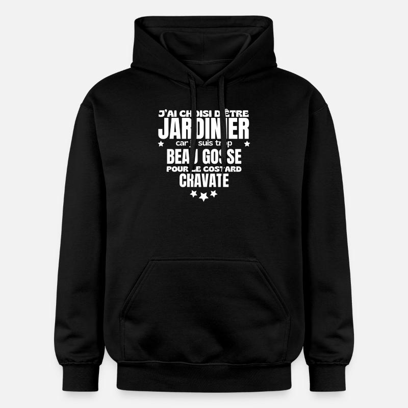 JARDINIER BEAU GOSSE - Sweat à capuche Softstyle® Gildan Unisexe - noir