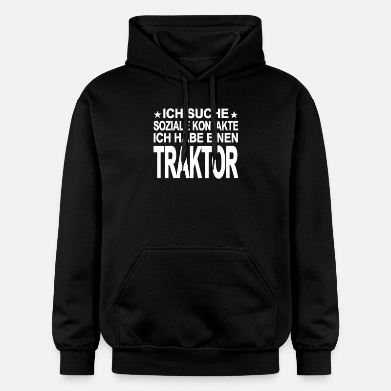 Traktor - Gildan Unisex Softstyle® Midweight Hoodie - Schwarz
