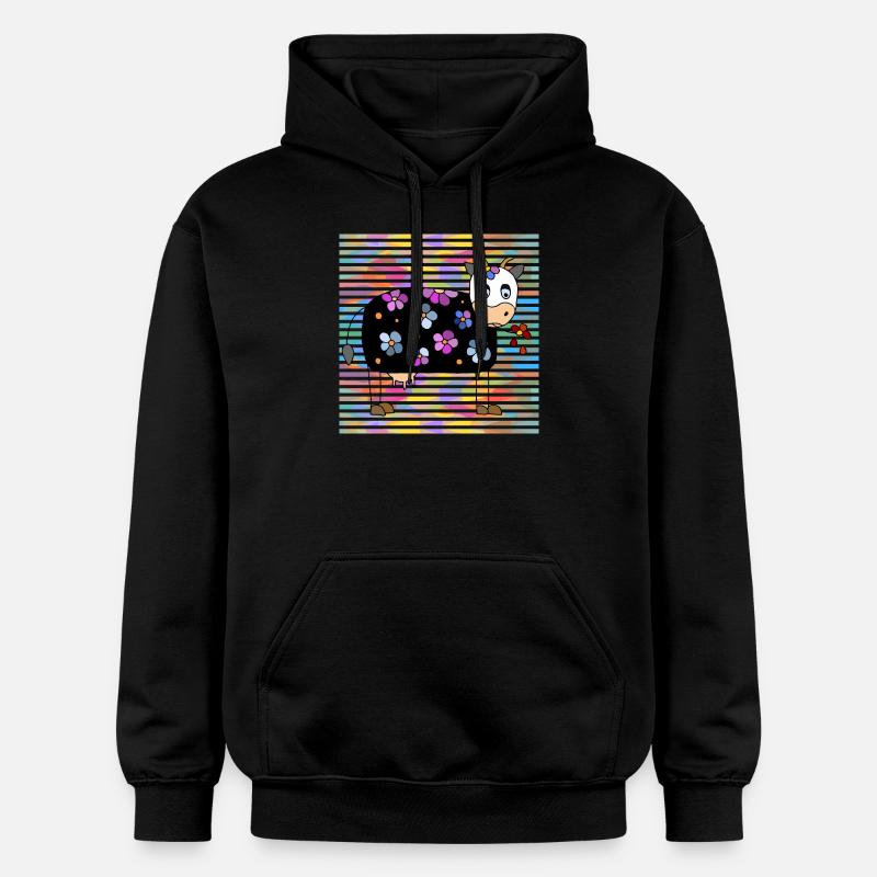 Vache - Sweat à capuche Softstyle® Gildan Unisexe - noir