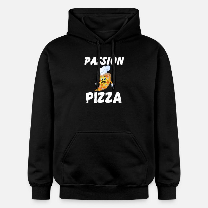 PASSION PIZZA - Sweat à capuche Softstyle® Gildan Unisexe - noir