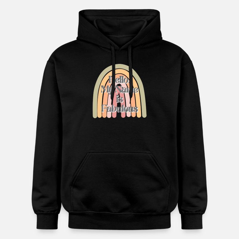 Mon nom est fabuleux - Sweat à capuche Softstyle® Gildan Unisexe - noir