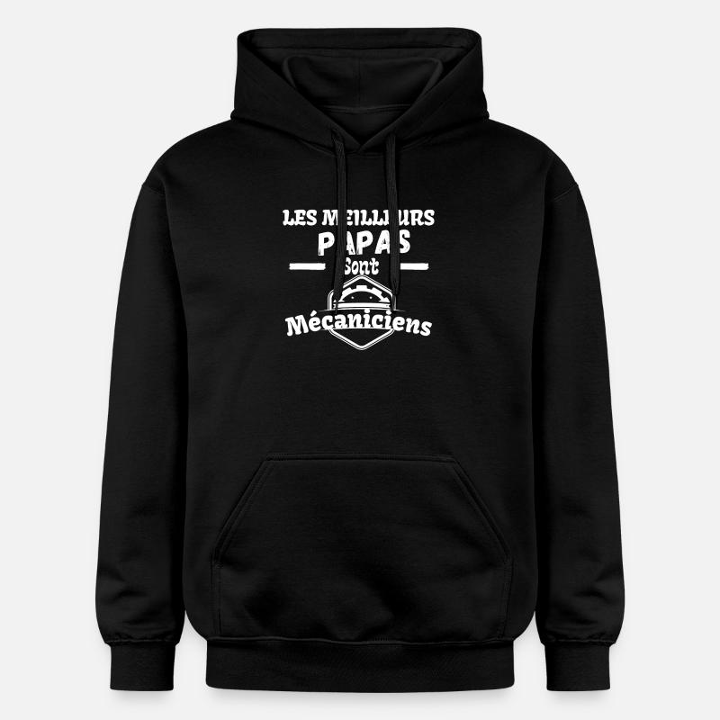 PAPA MECANICIEN - Sweat à capuche Softstyle® Gildan Unisexe - noir