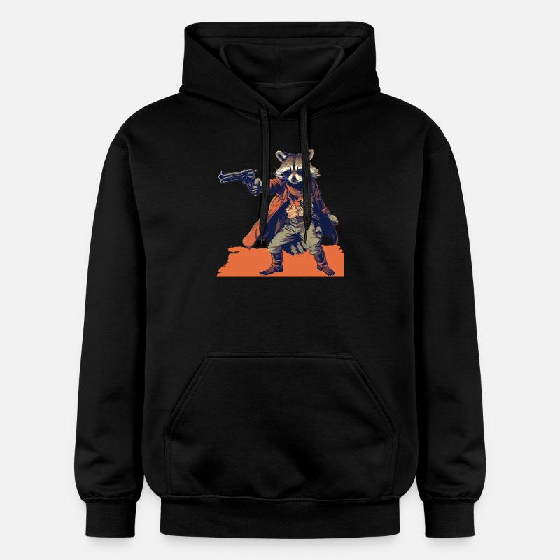 Pistolero raton laveur - Sweat à capuche Softstyle® Gildan Unisexe - noir