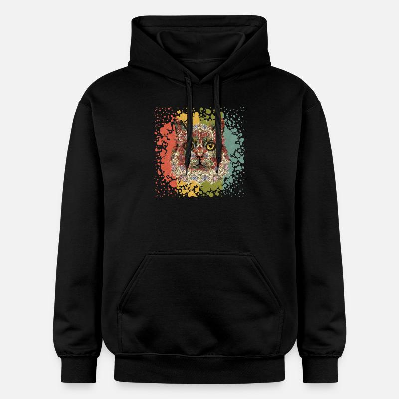 Chat - Sweat à capuche Softstyle® Gildan Unisexe - noir