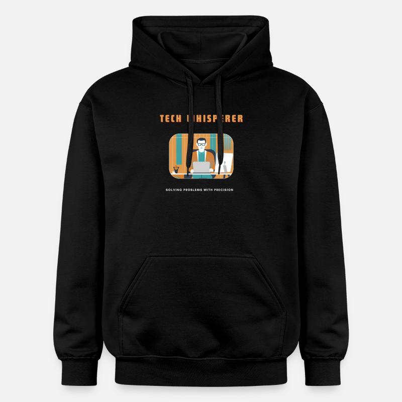 Tech Whisperer Résoudre les problèmes - Sweat à capuche Softstyle® Gildan Unisexe - noir