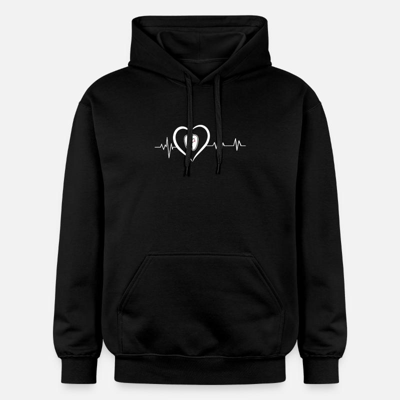 battement de cœur dentiste - Sweat à capuche Softstyle® Gildan Unisexe - noir