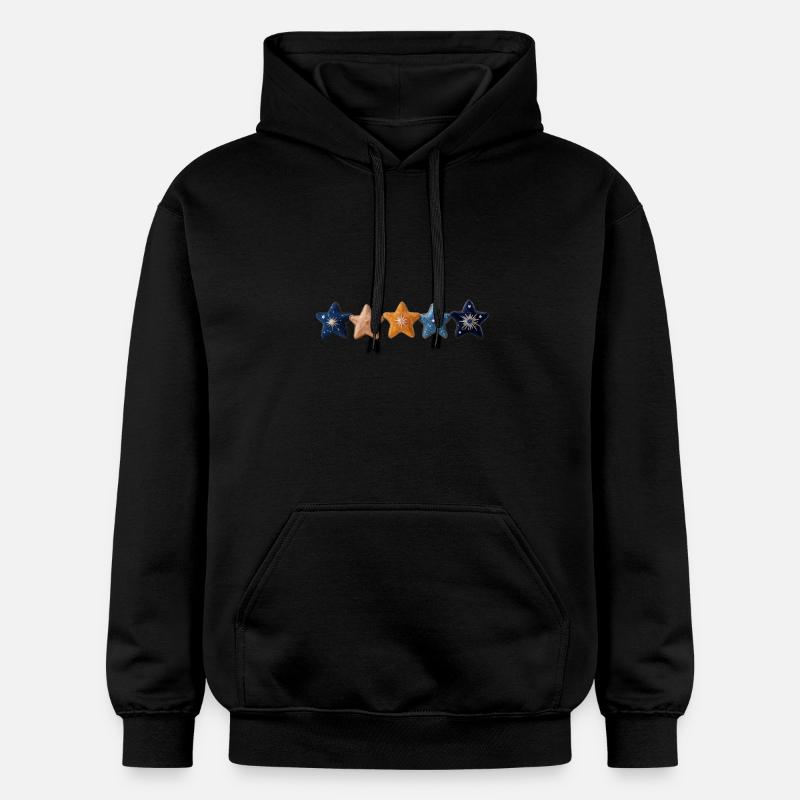 Ciel étoilé - Sweat à capuche Softstyle® Gildan Unisexe - noir