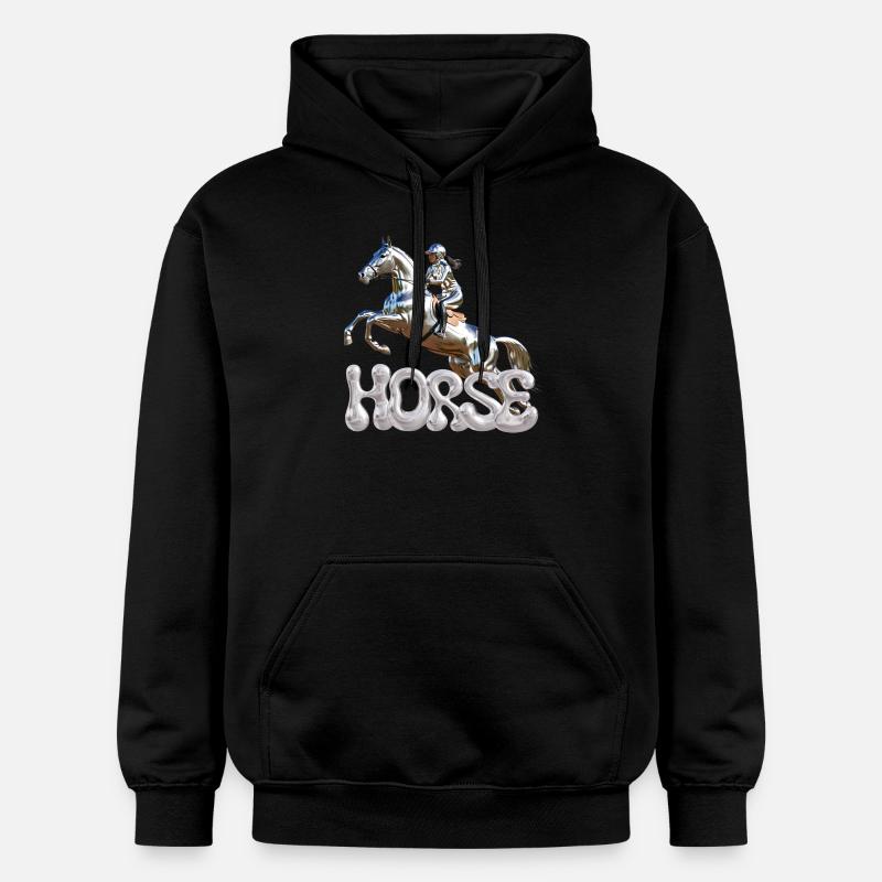 Show Jumper Chrome 1 - Sweat à capuche Softstyle® Gildan Unisexe - noir